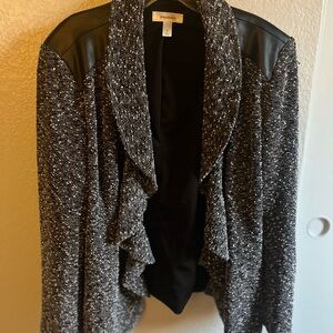 Dressbarn Monochrome Woman’s Size XL Textured Knit Cardigan